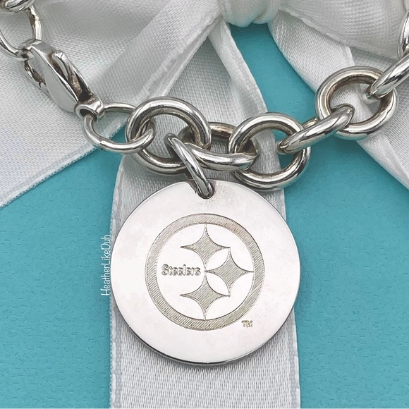 Pittsburgh Steelers x Tiffany & Co. Authentic Custom 7” NFL Football Bracelet 🏈 - Picture 2 of 12